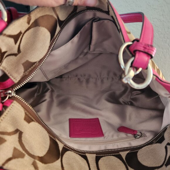 Vintage Coach Alexandar Jacquard Shoulder Bag Satchel Purse - Picture 12 of 13